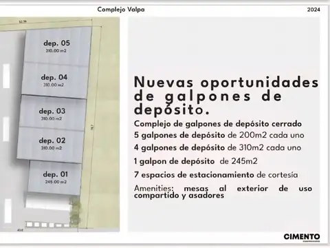VENTA GALPON 300 METROS SOBRE VALPARAISO  AL 9500