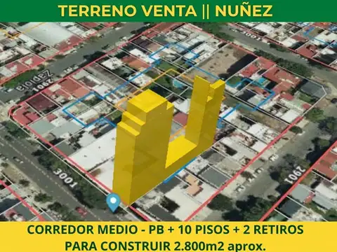Terreno en Nuñez