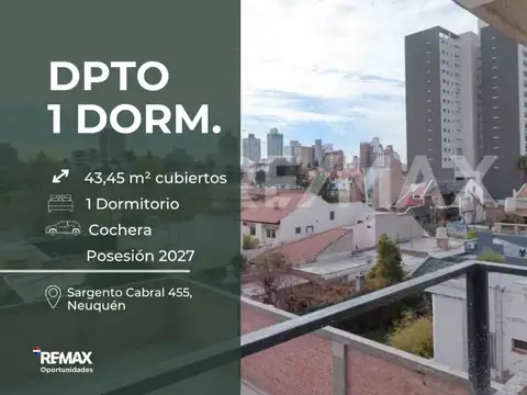 VENTA DEPARTAMENTO 1 DORMITORIO CON COCHERA