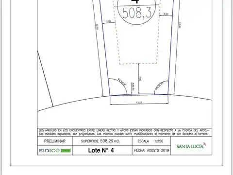 Terreno en Venta de 508,0 m2