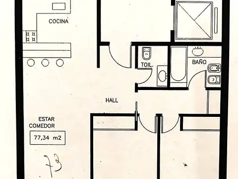 Departamento en Venta de 2 dormitorios