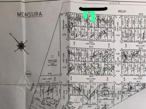 Terreno en Venta 12  mts Frente