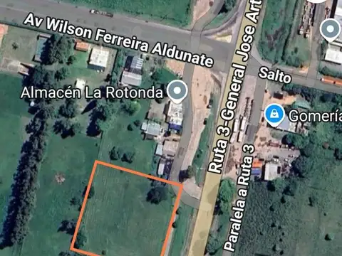 Gran terreno sobre ruta 3