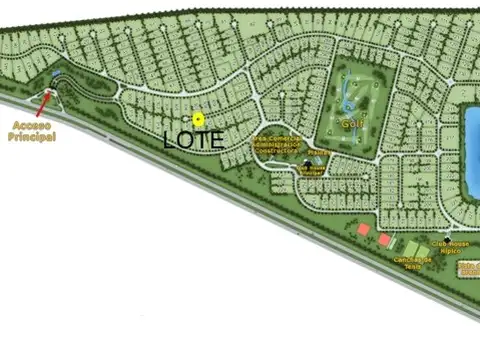 Club de Campo Haras del Sur, Km 69 de la ruta 2. Superficie: 1.587,77 m2.