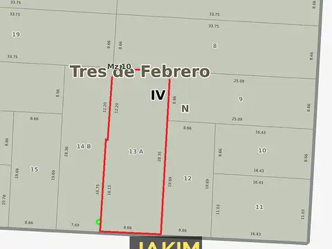 Lote con planos aprobados para proyecto de 1126m² (16 unidades con 5 cocheras)