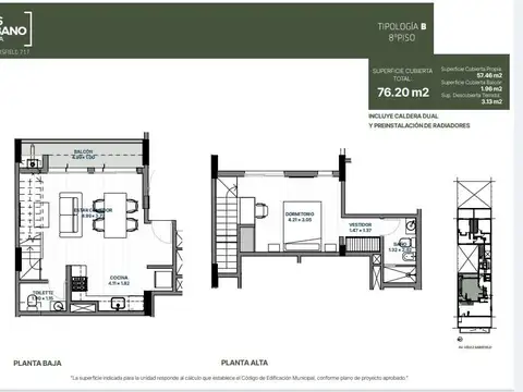Departamento en Venta de Monoambiente
