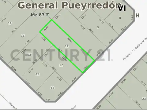 Terreno en Venta de 329,1 m2