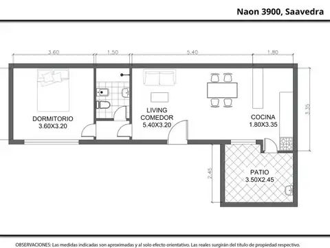 Depto Tipo Casa en Venta en Saavedra, USD 99.900