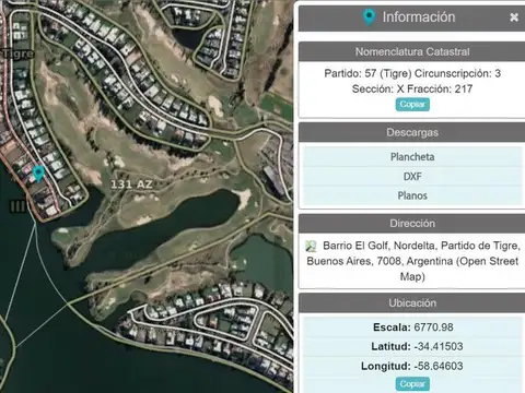 Terreno en Venta de 1434,0 m2