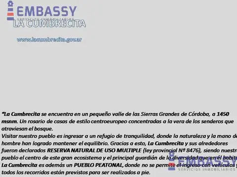 La Pampita- La Cumbrecita Córdoba