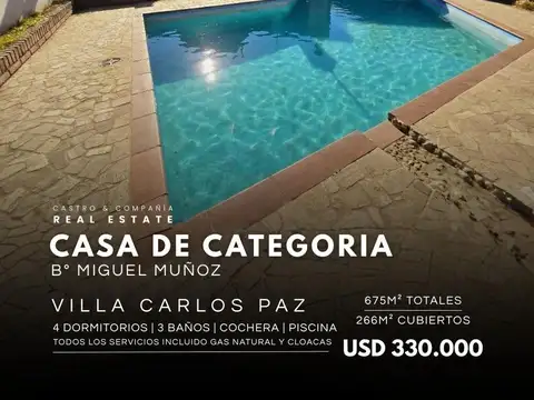 Casa en Venta en Miguel Muñoz, Villa Carlos Paz