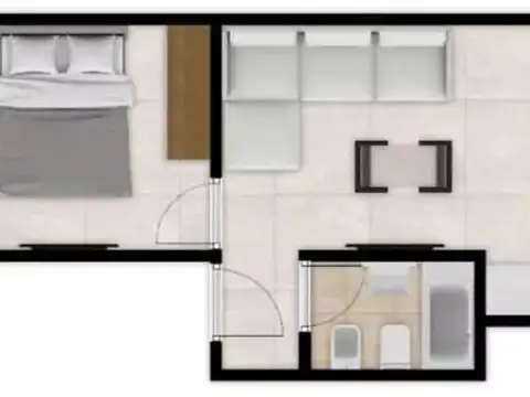 Departamento en Venta de 1 dormitorio