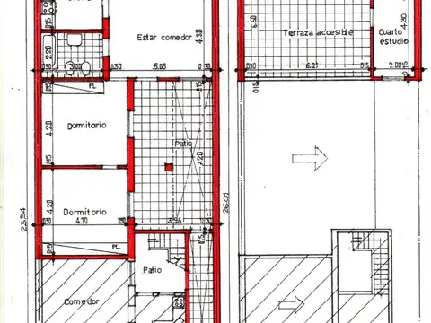 Depto Tipo Casa en Venta de 3 ambientes