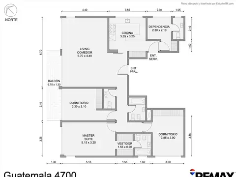 Departamento en Alquiler con 1 cocheras
