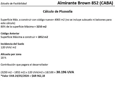 Terreno en Venta de 473,0 m2