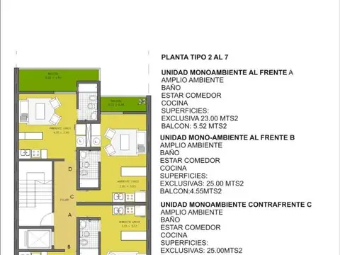 Departamento en Venta de Monoambiente