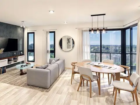 Departamento 2 ambientes con 2 baños