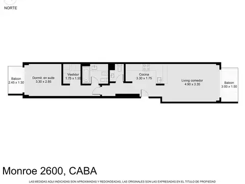 Departamento en Venta de 1 dormitorio