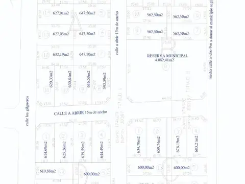 Terreno en Venta de 614,0 m2