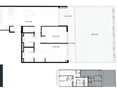 Departamento en venta 3 ambientes en Coghlan a estrenar