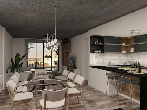 Departamento dos dormitorios con patio Centro