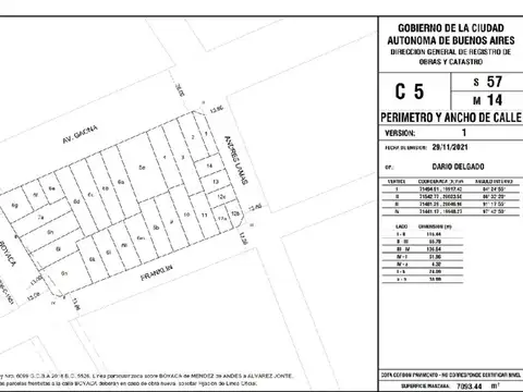 Terreno en Venta en Flores, USD 495.000