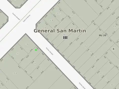 Terreno en Venta 866  mts Frente