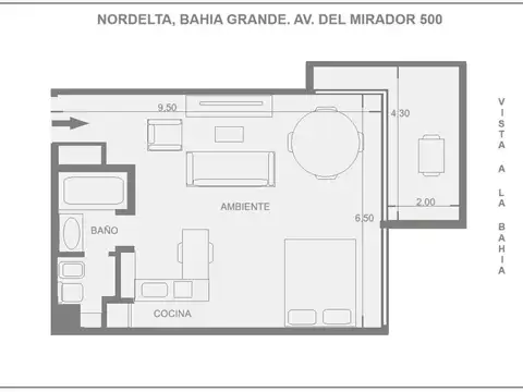 Departamento en Venta de Monoambiente