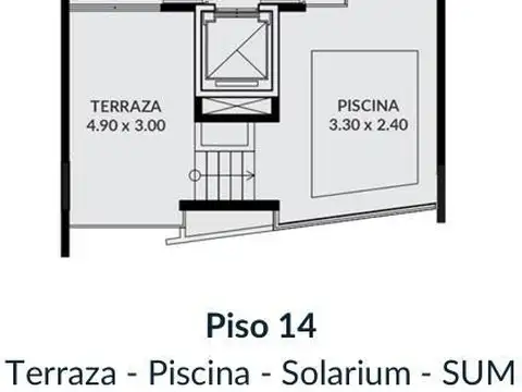 Departamento 3 ambientes con 1 baño