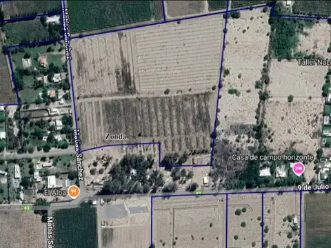 TERRENOS/FRACCIONES/LOTEOS - TERRENOS - ZONDA