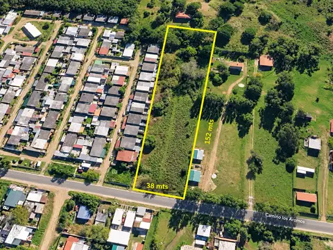 VENTA  TERRENO EN CAMINO DE LOS AROMOS Y RUTA 8