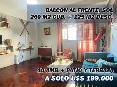 Casa + 4 phs, 385 m2 tot., Loria esq. San Juan.
