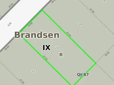 Terreno en Venta de 994,0 m2