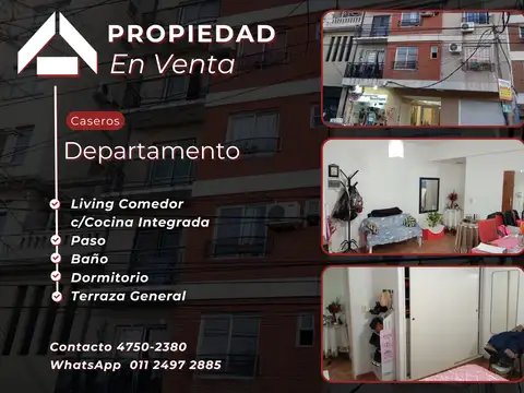 Departamento en venta en Caseros