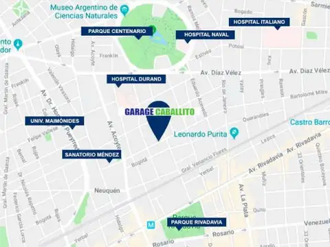 Cochera Fija y Cubierta en Venta en Caballito