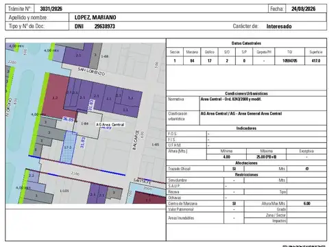 Terreno en Venta de 576,0 m2
