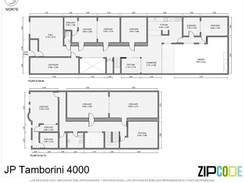 Oficina 6 ambientes con 3 baños