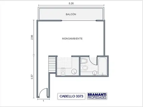 Departamento en Venta de Monoambiente