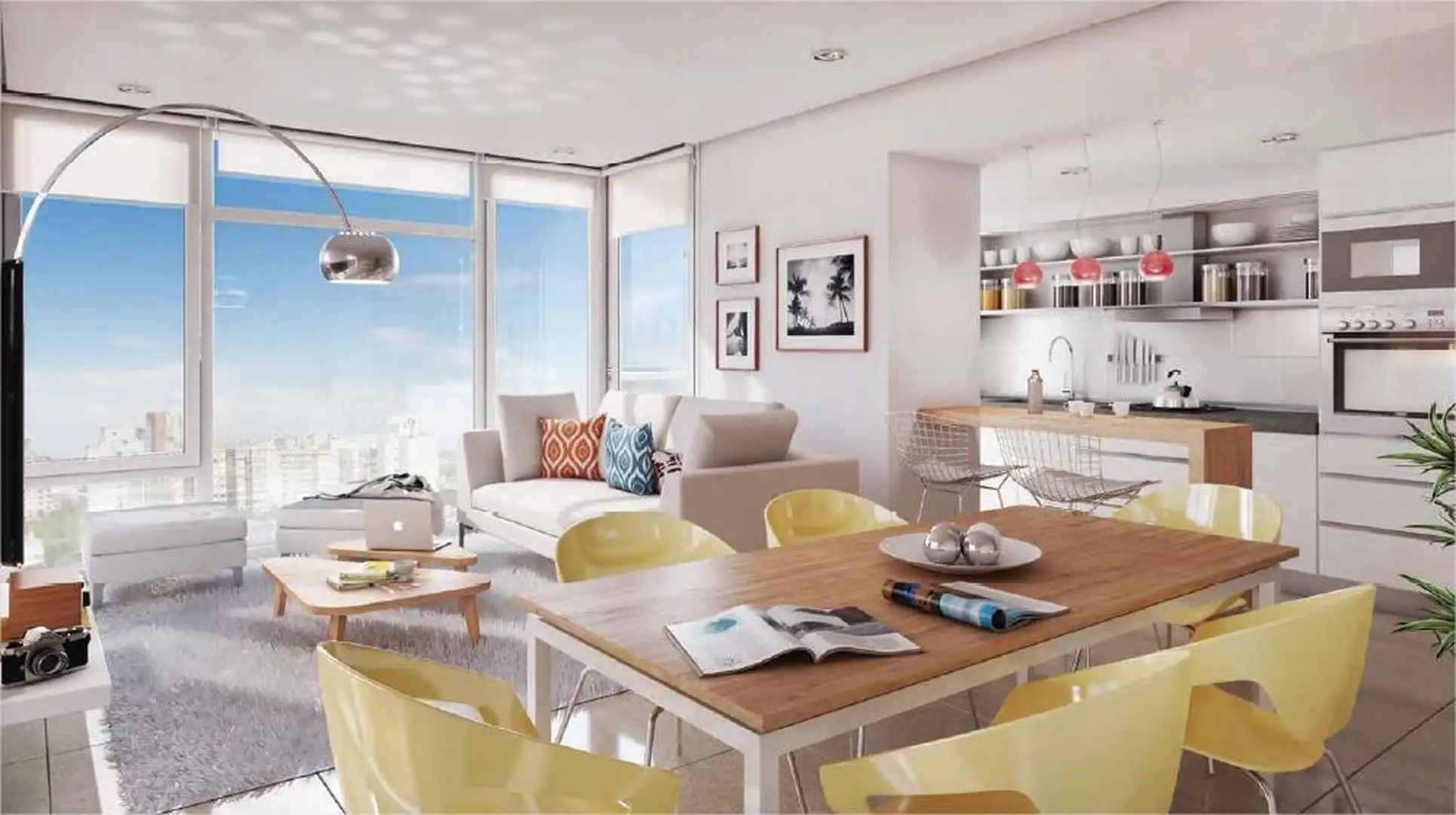 Depto 2 amb, 55m² con balcón y parrilla — La Perla
