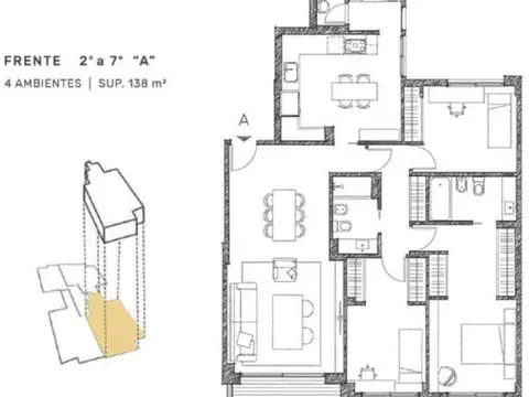 Departamento en Venta con 2 cocheras