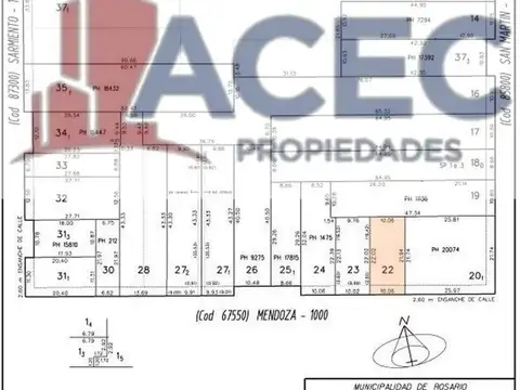 Venta - Terreno - Zona Centro