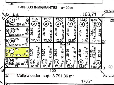 Terreno en Venta en Winifreda, USD 16.900