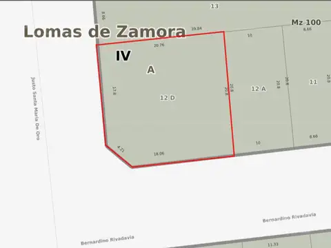 Terreno en Venta en Temperley, USD 300.000