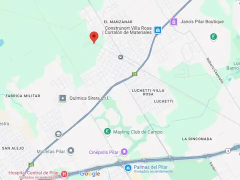 Terreno en Venta en Villa Rosa, USD 22.000