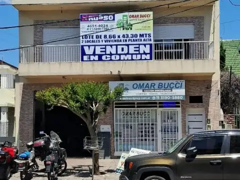 CASA de 4 AMBIENTES EN PTA ALTA, Y EN PTA BAJA DOS LOCALES CON TERRENO