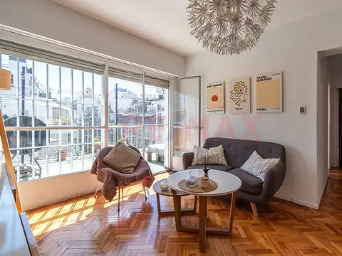 Venta semipiso frente 4amb.terraza propia RECOLETA
