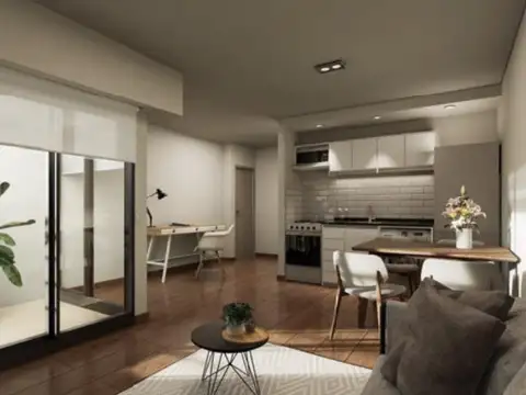 Departamento 2 ambientes con 1 baño