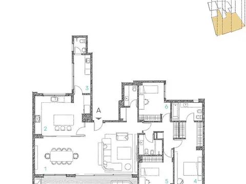Departamento en Venta en Caballito, USD 1.001.000