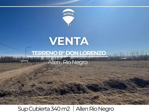 TERRENO VENTA ALLEN