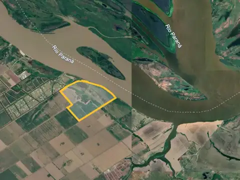 93 ha CON 1000 METROS DE FRENTE AL RIO EN FIGHIERA